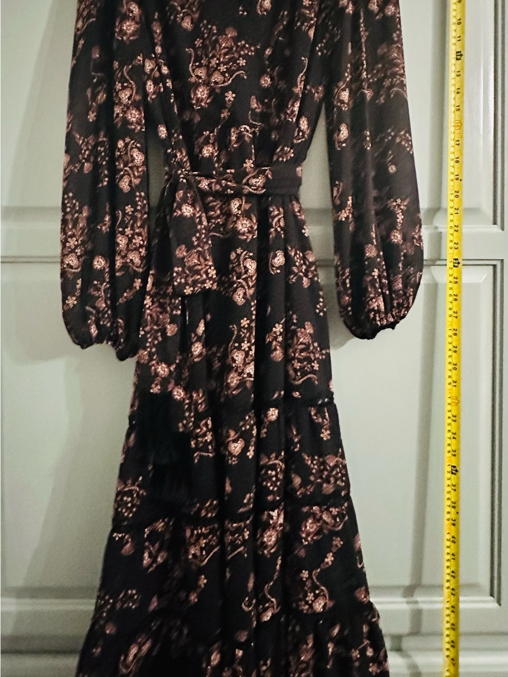 Ever New Dress, Floral Print, Fringe Sash Belt - Picture 9 of 13